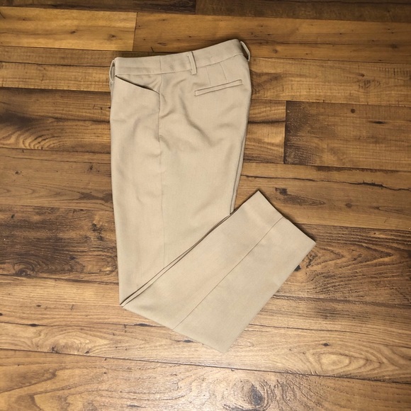 TALBOTS HAMPSHIRE ANKLE PANTS- Toasted Coconut 4 - Picture 3 of 7